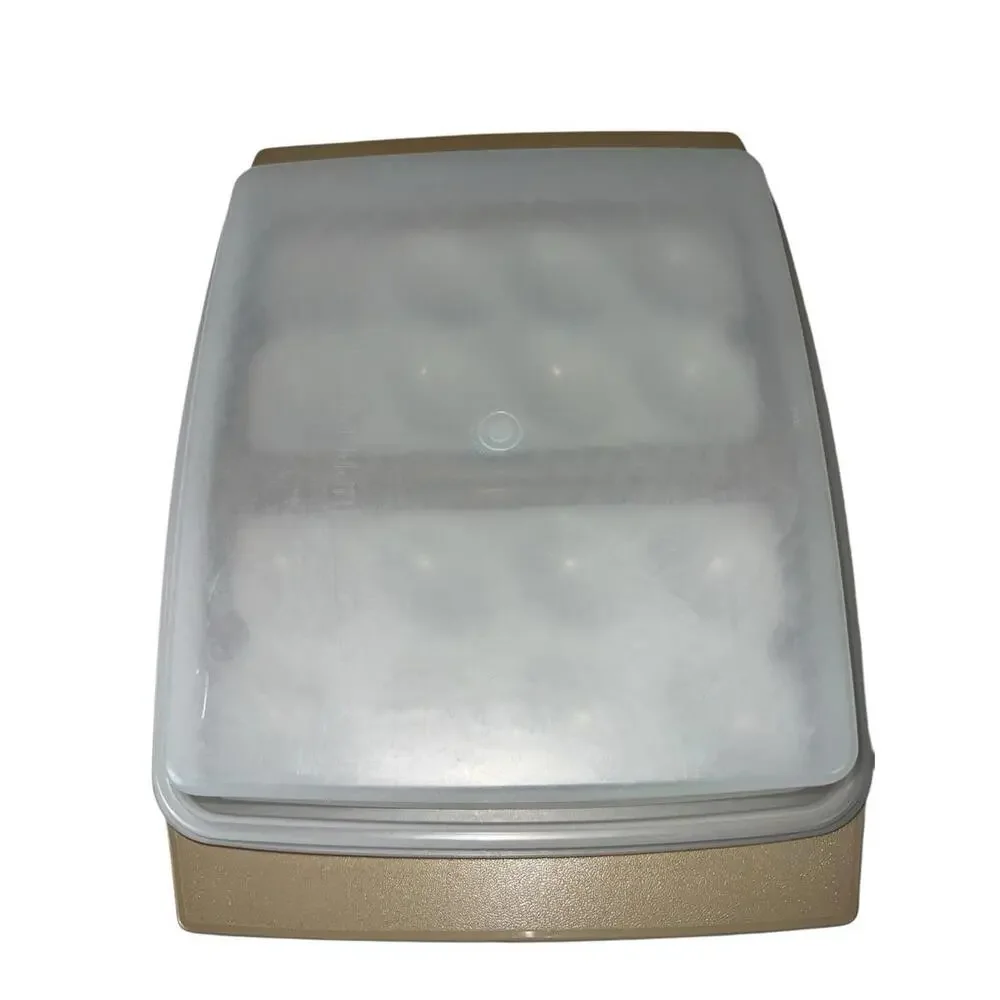 Vintage Tupperware Deviled Egg Keeper Carrier Tray 722-2 Holders‎ Lid 723-2